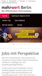 Mobile Screenshot of mehrwert-berlin.de