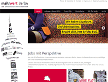 Tablet Screenshot of mehrwert-berlin.de